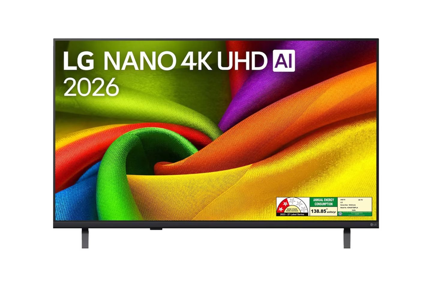 LG 108 cm (43) NANO 4K UHD AI TV NU875 2026 (43NU875BPLA)
