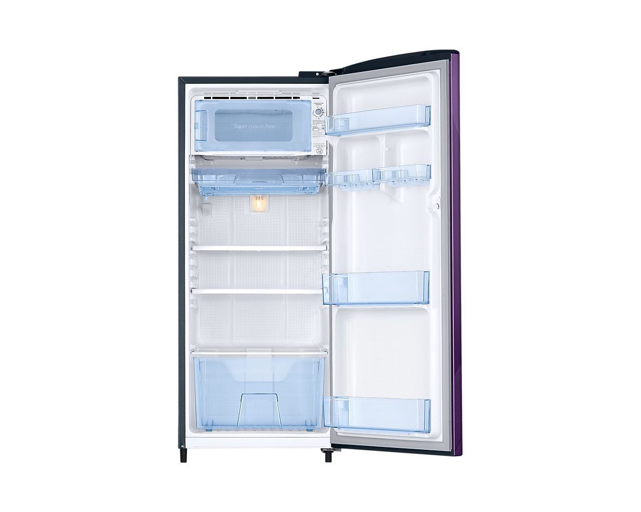 Samsung 183 L Single Door Refrigerator, 3 Star (WILD LILY BLUE) RR20H1723WB