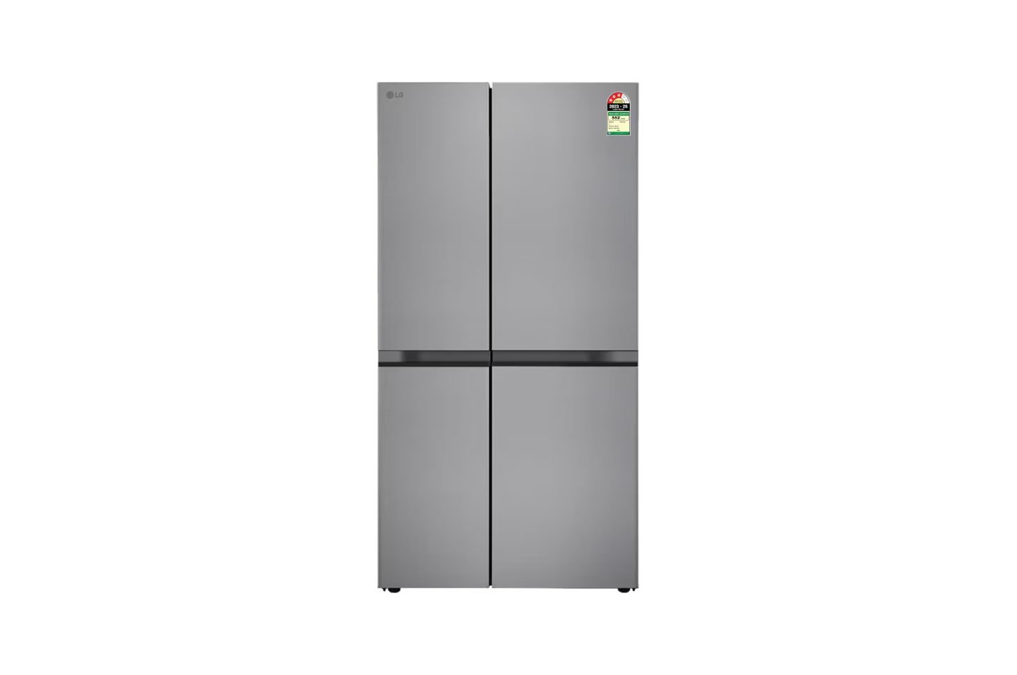 LG 650L Side-by-Side Refrigerator, Convertible, Smart Inverter Compressor, Shiny Steel, 3 Star (GL-B257JPZ3)
