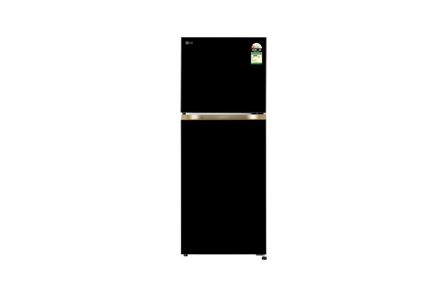 LG 225L Double Door Refrigerator, Smart Inverter Compressor, Smart Mode, Onyx Black, 1 Star (GL-T2216WYOB)