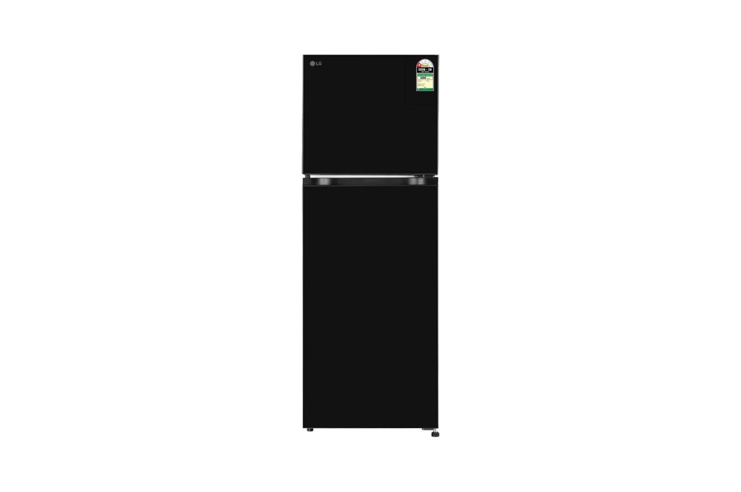 LG 251 L Double Door Refrigerator, Smart Mode, Auto Smart Connect, Onyx Black, 1 Star (GL-T2516WXOB)