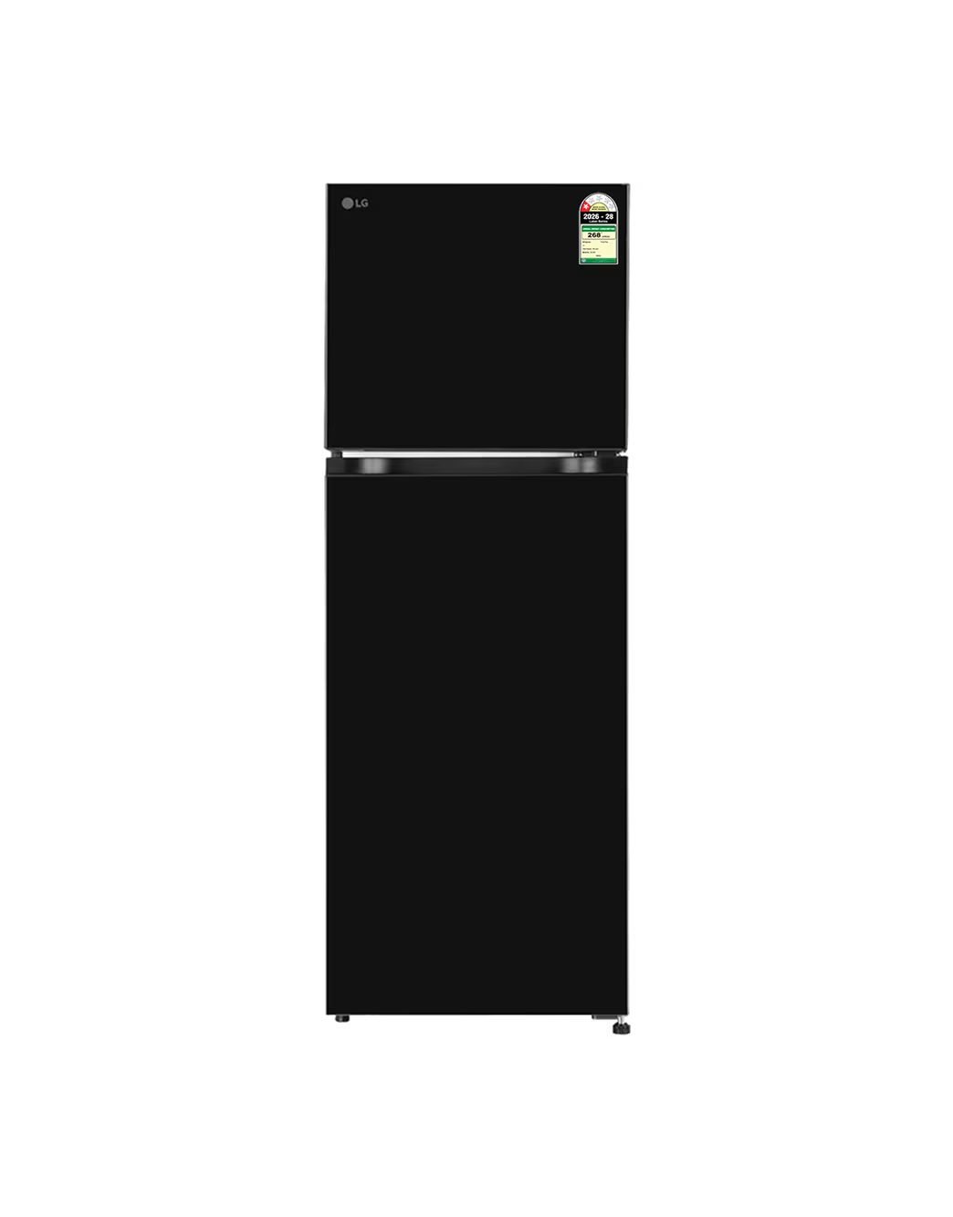LG 251 L Double Door Refrigerator, Smart Mode, Auto Smart Connect, Onyx Black, 1 Star (GL-T2516WXOB)