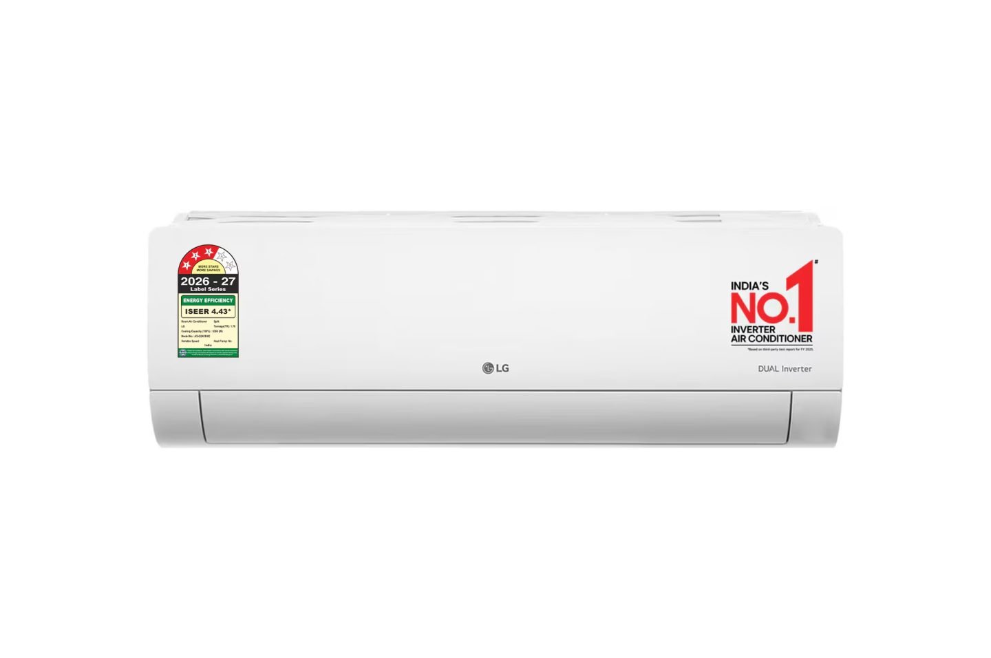 LG 3 Star (~2.0) Split AC, AI Convertible 6-in-1 Cooling, Gold Fin+, Viraat Mode, Diet Mode+, 6.3 kW, 2026 Model (AS-Q24ENXE)