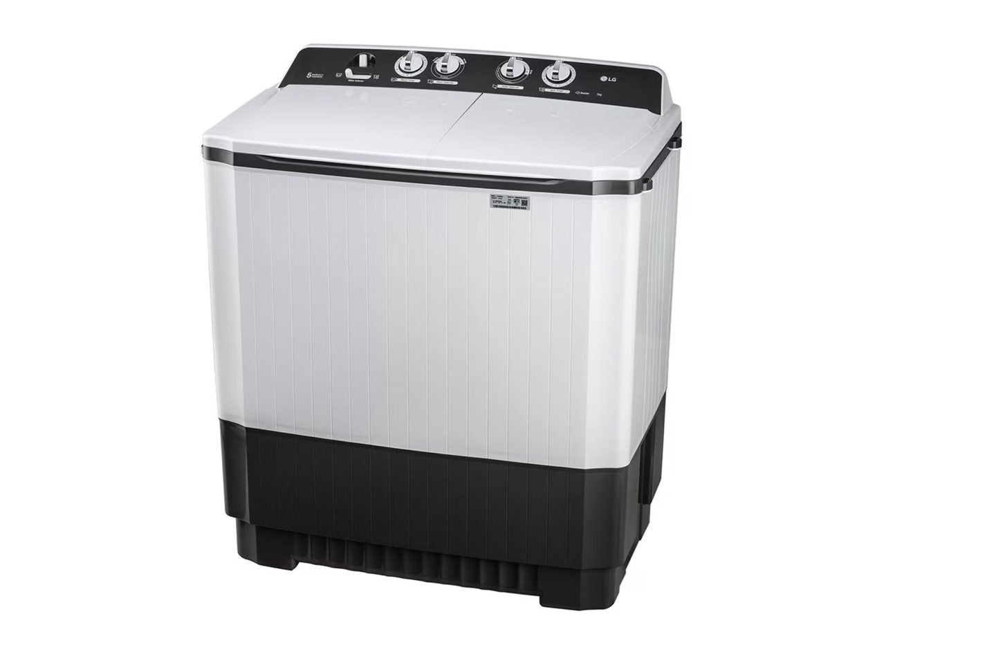LG 7 Kg Semi Automatic Washing Machine with Rat Away Technology, Dark Grey, 5 Star (P7010NGAZ)