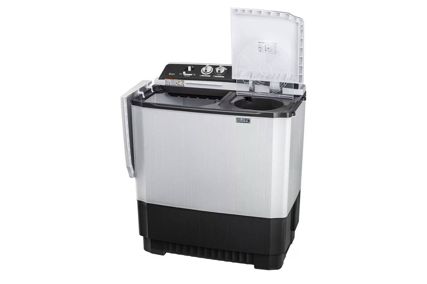 LG 7 Kg Semi Automatic Washing Machine with Rat Away Technology, Dark Grey, 5 Star (P7010NGAZ)