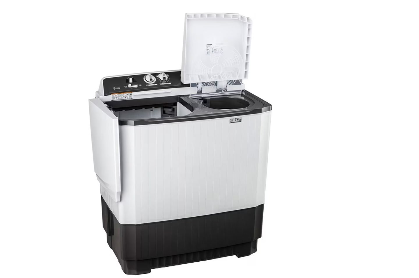LG 7 Kg Semi Automatic Washing Machine with Rat Away Technology, Dark Grey, 5 Star (P7010NGAZ)