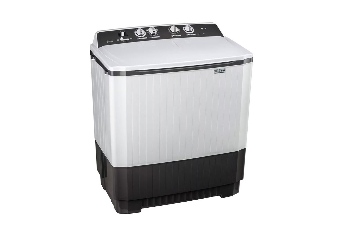 LG 7 Kg Semi Automatic Washing Machine with Rat Away Technology, Dark Grey, 5 Star (P7010NGAZ)