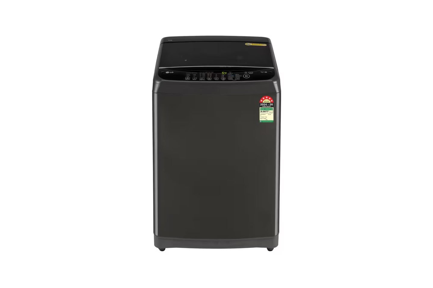 LG 12 Kg Top Load Washing Machine with Smart Inverter Motor, TurboDrum, Middle Black, 5 Star (T12SJMB1Z)