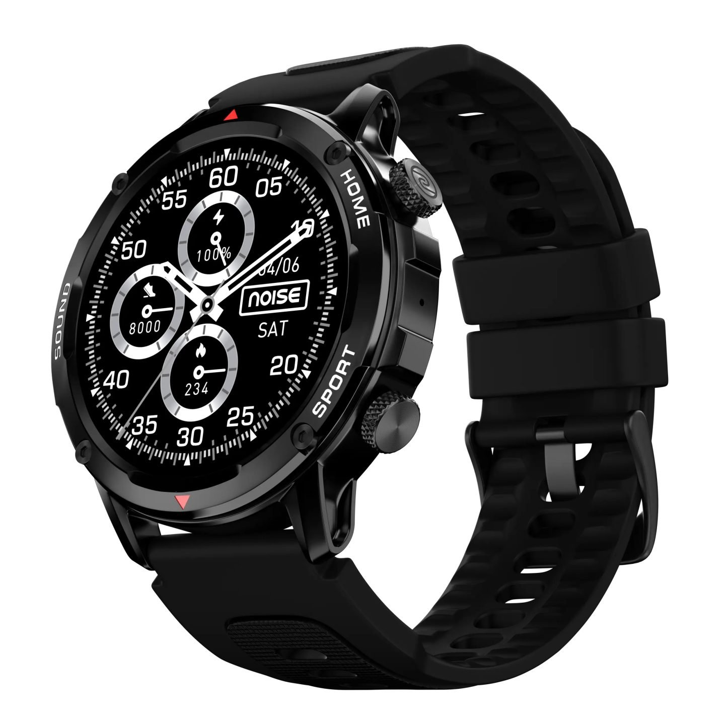 NoiseFit Force 2 Smartwatch (Jet Black)