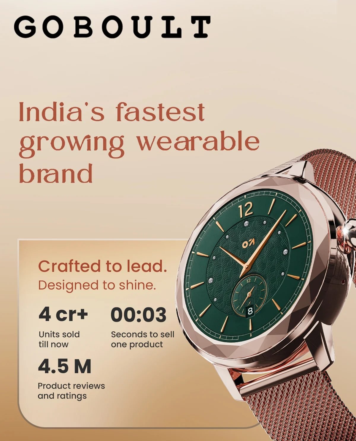 Boult Alora (For women) (Rose Gold)